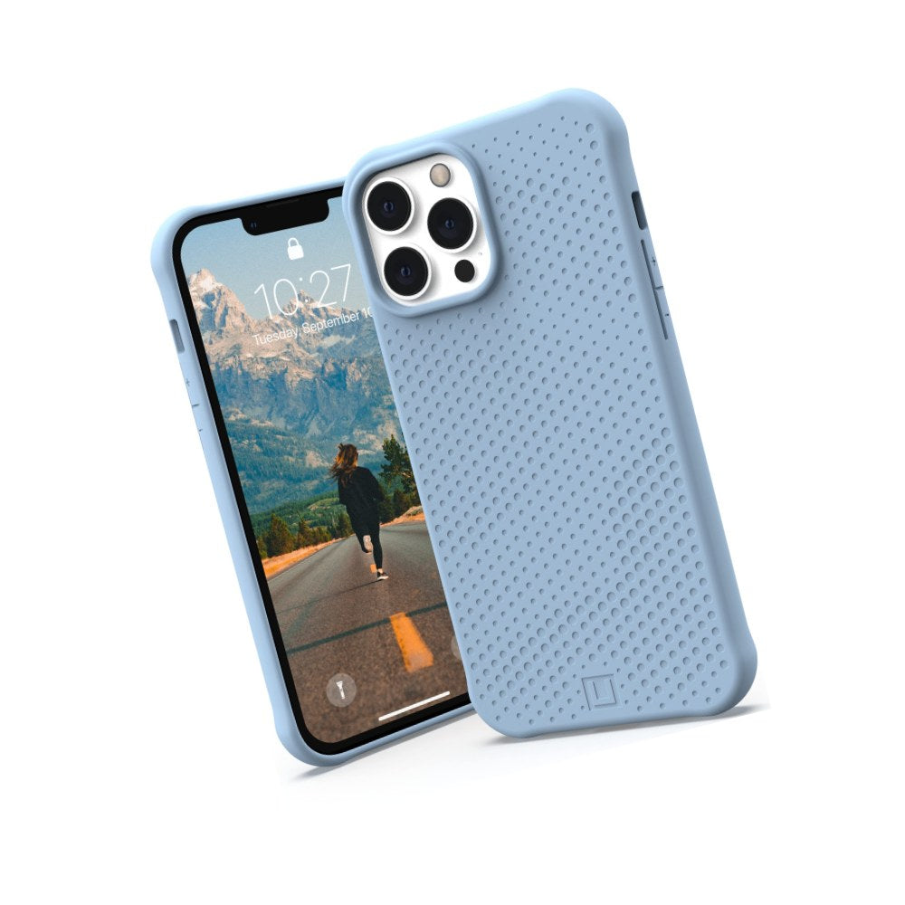 Urban Armor Gear [U] By Uag Designed For Iphone 13 Pro Max Case Blue Cerulean Dot Slim Fit Lightweight Stylish Pattern Impact Resistant Protective Phone Cover, [6.7 Inch Screen] - 810070365844