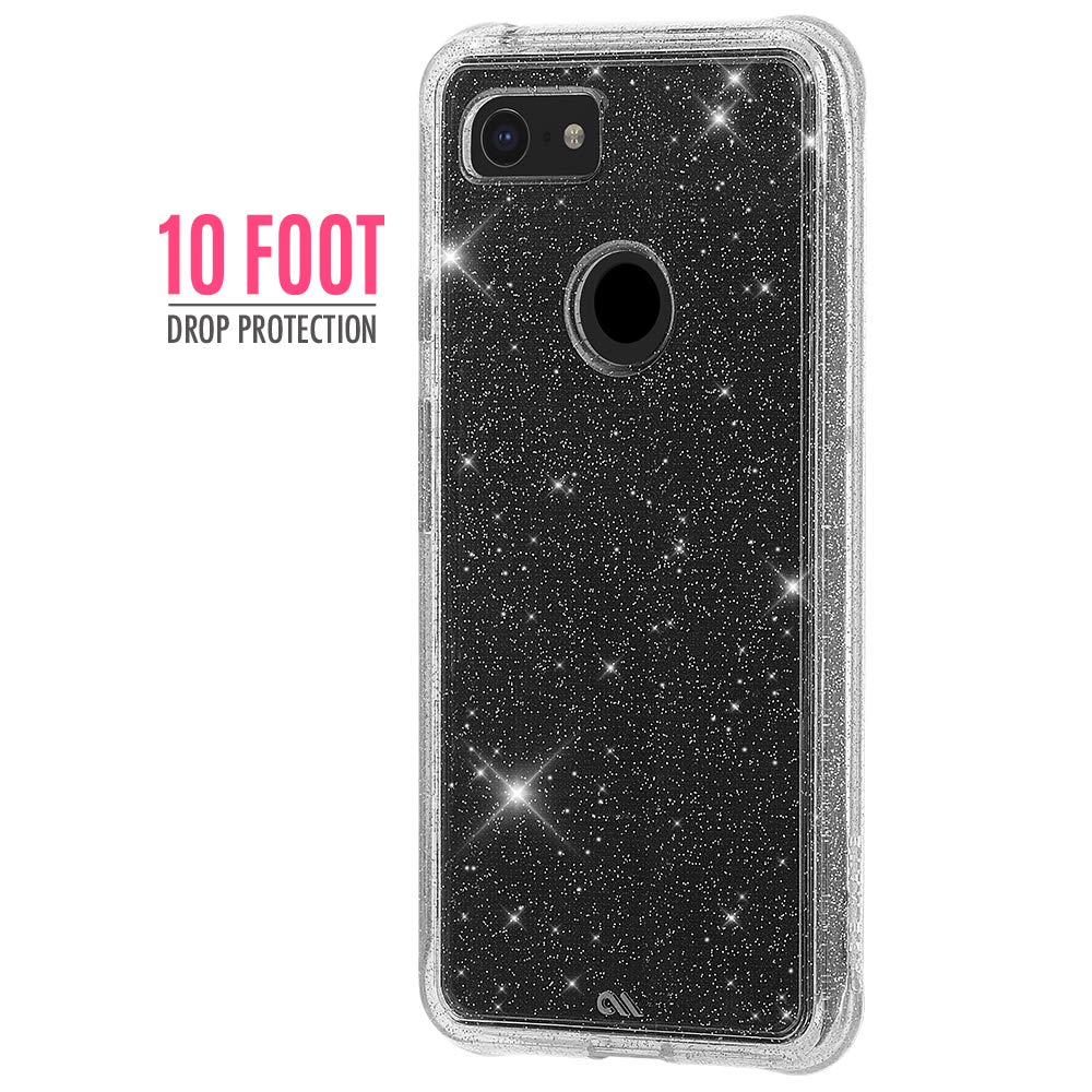 Case-Mate - Google Pixel 3 Xl Case - Sheer Crystal - Crystal Clear - 846127179010