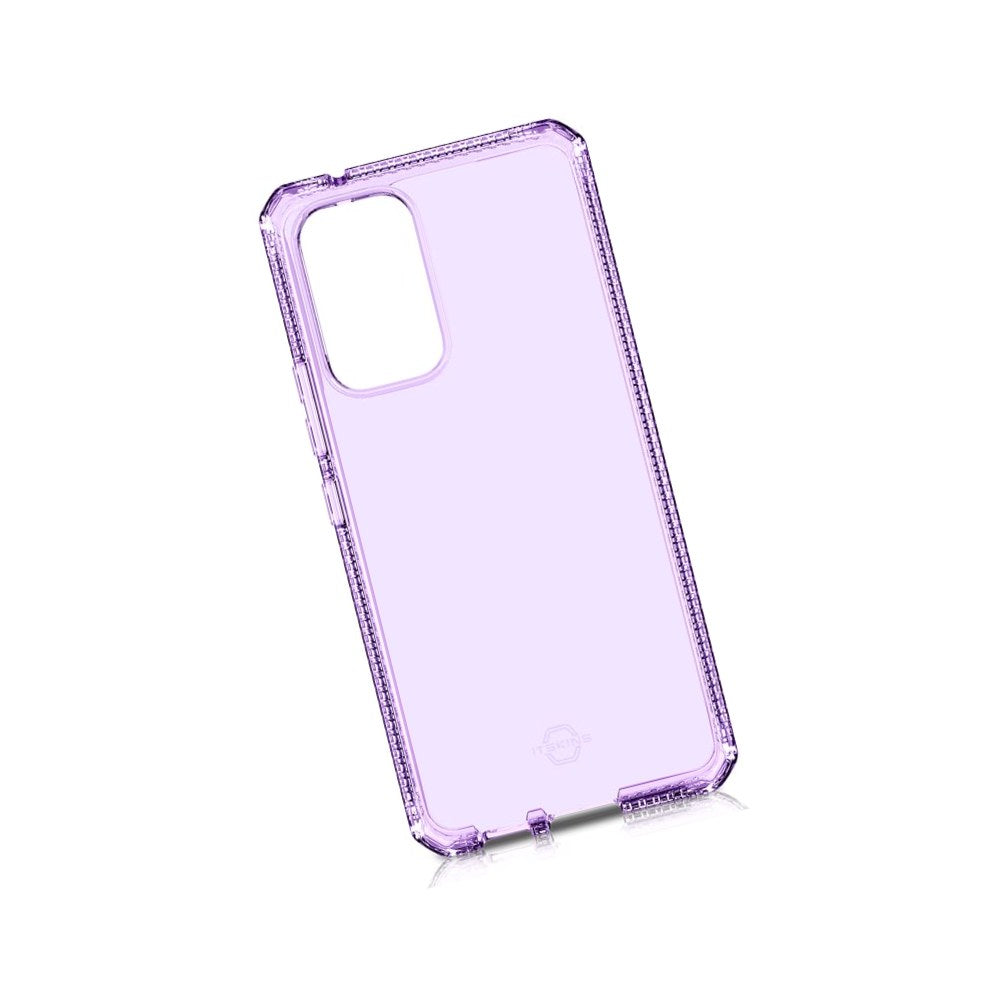 Itskins Spectrum // Clear Protective Phone Case Compatible With Samsung Galaxy A53 5g (Usa Ver), Slim Hybrid Case, Anti-Yellowing, And Heavy Duty Shockproof Cover, Military Phone Case - Light Purple - 888842790545