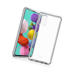 Itskins Spectrum Clear Protective Phone Case Compatible With Galaxy A51, Slim Hybrid Case, Anti-Yellowing, And Heavy Duty Shockproof Cover, Military Phone Case - Transparent - 4894465236236
