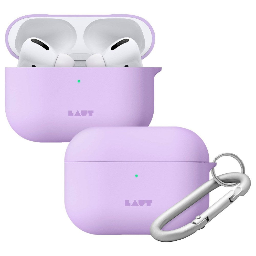 Laut - Huex Pastels For Airpods Pro | Silky Rubber Finish | Ultra Lightweight | Carabiner Included • Violet - 4895206915588