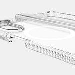 Itskins Hybrid R // Clear Hinge For Samsung Galaxy Z Fold6 - Protective Phone Case, Compatible With Magsafe, Anti-Yellowing, Military Shockproof Cover With Ultra Sensitive Buttons - Transparent - 888842073679