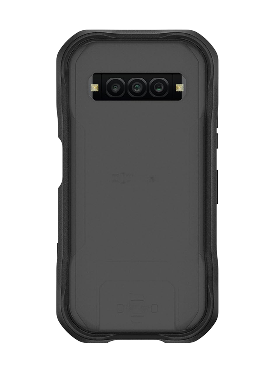 Itskins For Kyocera Duraforce Pro 3 Hybrid R Armor // Frost Protective Phone Case Matte, Anti-Slip, Heavy Duty Shockproof Cover, Hardback Military Phone Case - Black - 888842084590