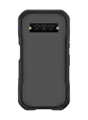 Itskins For Kyocera Duraforce Pro 3 Hybrid R Armor // Frost Protective Phone Case Matte, Anti-Slip, Heavy Duty Shockproof Cover, Hardback Military Phone Case - Black - 888842084590