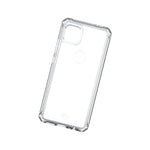 Itskins Hybrid // Clear For Moto One 5g Ace (2021) Usa Version, Protective Phone Case, Slim Hybrid Case, Anti-Yellowing, And Heavy Duty Shockproof Cover, Military Phone Case - Transparent - 4894465462239