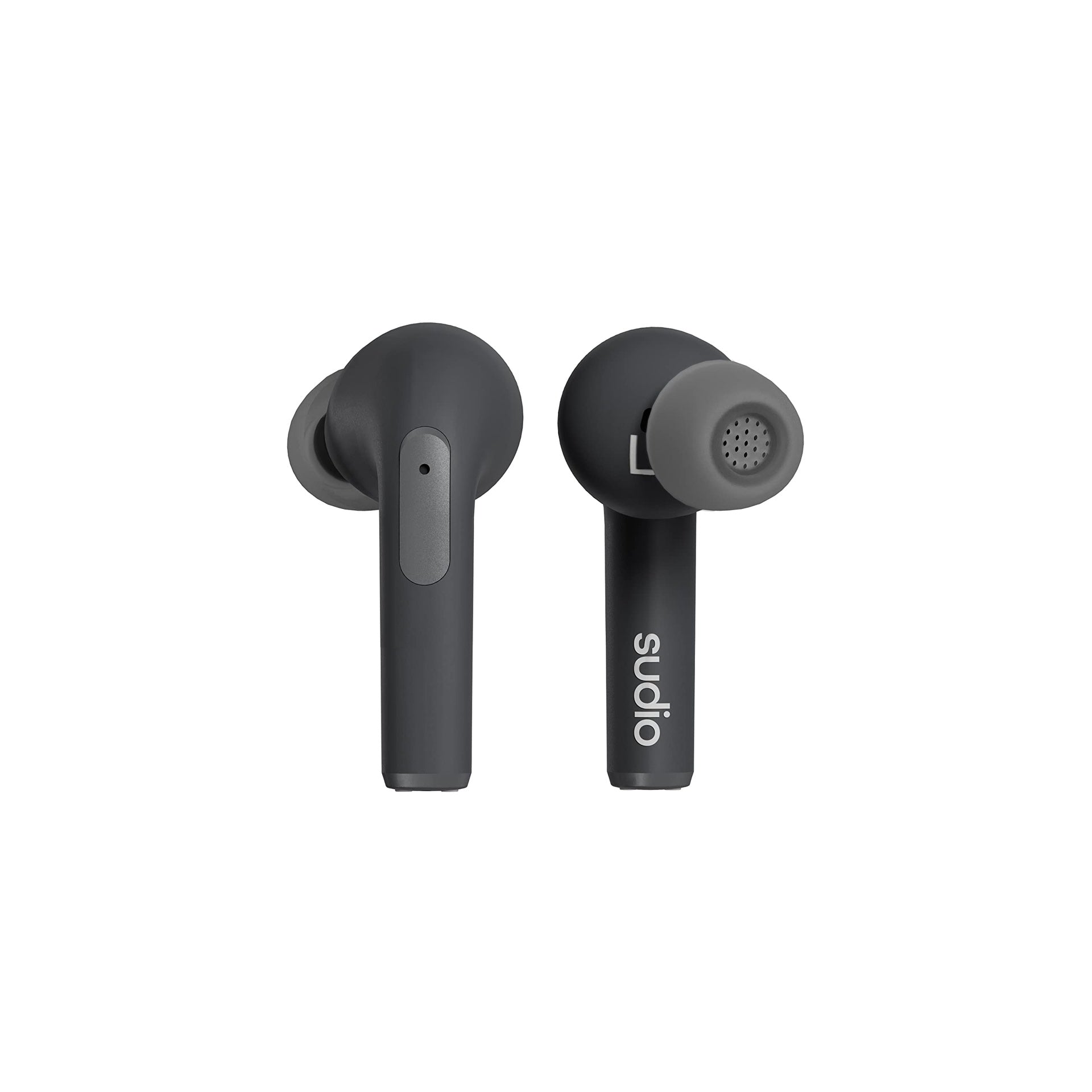 Sudio N2 Pro True Wireless Bluetooth In-Ear Earbuds With Anc - Multipoint Connection, Ipx4 Water Resistant, Usb-C And Wireless Charging, Microphone, 30h Play Time With Charging Case (Black) - 7350071384060