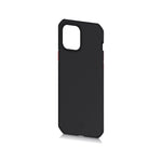 Itskins Supreme Solid 5g Hinge Protective Phone Case Compatible With Iphone 12 Pro Max, Slim Hybrid Case, Anti-Slip, Heavy Duty Shockproof Cover, Military Phone Case - Black And Red - 4894465599003