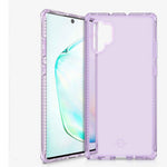Itskins Spectrum Clear Protective Phone Case Compatible With Galaxy Note10 Plus, Slim Hybrid Case, Anti-Yellowing, And Heavy Duty Shockproof Cover, Military Phone Case - Light Purple - 4894465251512
