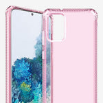 Itskins Spectrum Clear Protective Phone Case Compatible With Galaxy S20 Plus, Slim Hybrid Case, Anti-Yellowing, And Heavy Duty Shockproof Cover, Military Phone Case - Light Pink - 4894465087524