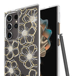 Case-Mate Samsung Galaxy S24 Ultra Floral Gems Bling Wireless Charging Case