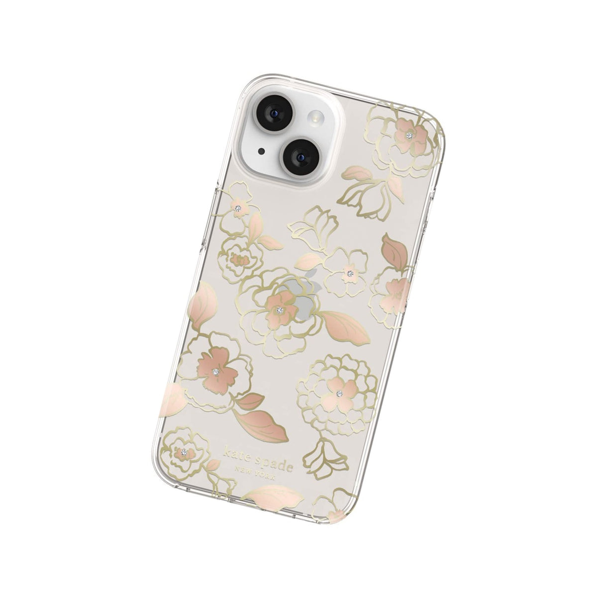 Kate Spade New York Protective Hardshell Case Compatible With Apple Iphone 14 - Gold Floral [Ksiph-222-Gfl] - 650450081571
