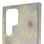 Kate Spade New York Protective Hardshell Case For Samsung Galaxy S22 Ultra - Hollyhock Floral Clear/Cream With Stones - 650450008394