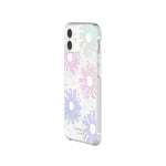 Kate Spade New York Protective Hardshell Case For Iphone 12 Mini - Daisy Iridescent Foil/White/Clear/Gems - 191058120991