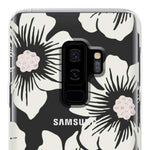 Kate Spade New York Phone Case | For Samsung Galaxy S9 Plus | Protective Clear Crystal Phone Cases With Slim Design And Drop Protection - Hollyhock Floral Clear / Cream With Stones - 191058062833