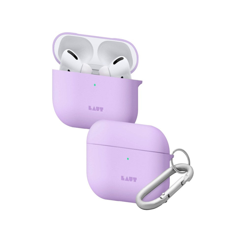 Laut - Huex Pastels For Airpods Pro | Silky Rubber Finish | Ultra Lightweight | Carabiner Included • Violet - 4895206915588