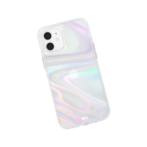 Case-Mate - Soap Bubble - Case For Iphone 12 Mini (5g) - 10 Ft Drop Protection - 5.4 Inch- Iridescent Swirl - 846127196499