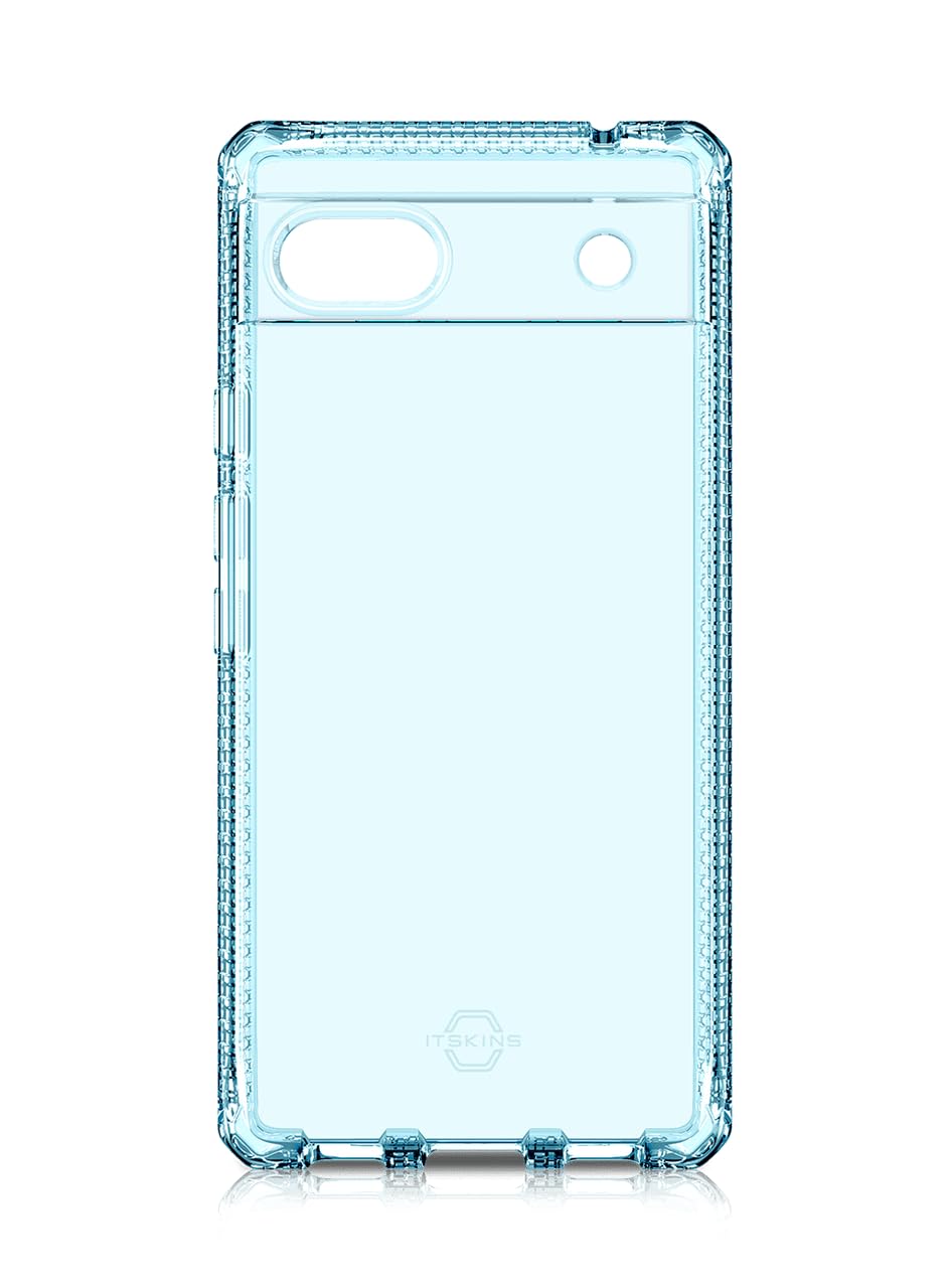 Itskins Spectrum // Clear Compatible With Google Pixel 6a, Protective Phone Case, Slim Hybrid Case, Anti-Yellowing, And Heavy Duty Shockproof Cover, Military Phone Case - Transparent - 4894465308186