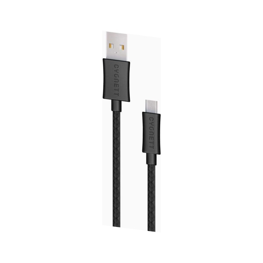 Cygnett Source Micro-Usb To Usb Braided Cable (1m/3.3') - Black - 848116014425