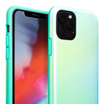 Laut | Huex Fades For Iphone 11 Pro Max | Color Fade Iridescent Design | Air Frame Technology | 13ft./ 4m Impact Protection | Easy To Snap On & Off | Qi Wireless Charger Compatible • Mint - 4895206911504