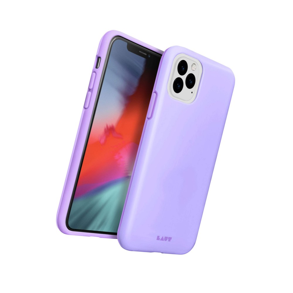 Laut | Huex Pastels For Iphone 11 Pro Max | Refreshing Pastel Colors | Air Frame Technology | 13ft./ 4m Impact Protection | Easy To Snap On & Off | Qi Wireless Charger Compatible • Violet - 4895206911436