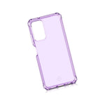 Itskins Spectrum Clear Protective Phone Case Compatible With Galaxy A03s, Slim Hybrid Case, Anti-Yellowing, And Heavy Duty Shockproof Cover, Military Phone Case | Light Purple - 888842315946