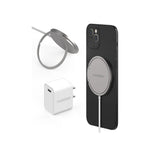 Puregear Kickstand 15w Qi-Certified Fast Magnetic Wireless Charging Pad For Iphone 15/15pro/15promax/14/13/12 Series Work With Magsafe Case, Airpods/Iphone 11, Galaxy S24 S20 & More Include Ac Adapter - 810032998516