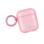Case-Mate Protective Airpod Case Cover, Soft Silicone Cover With Keychain Ring For Men And Women, Compatible With Airpods Series 1 & 2, Front Led Visible - Crystal Blush - 846127184540