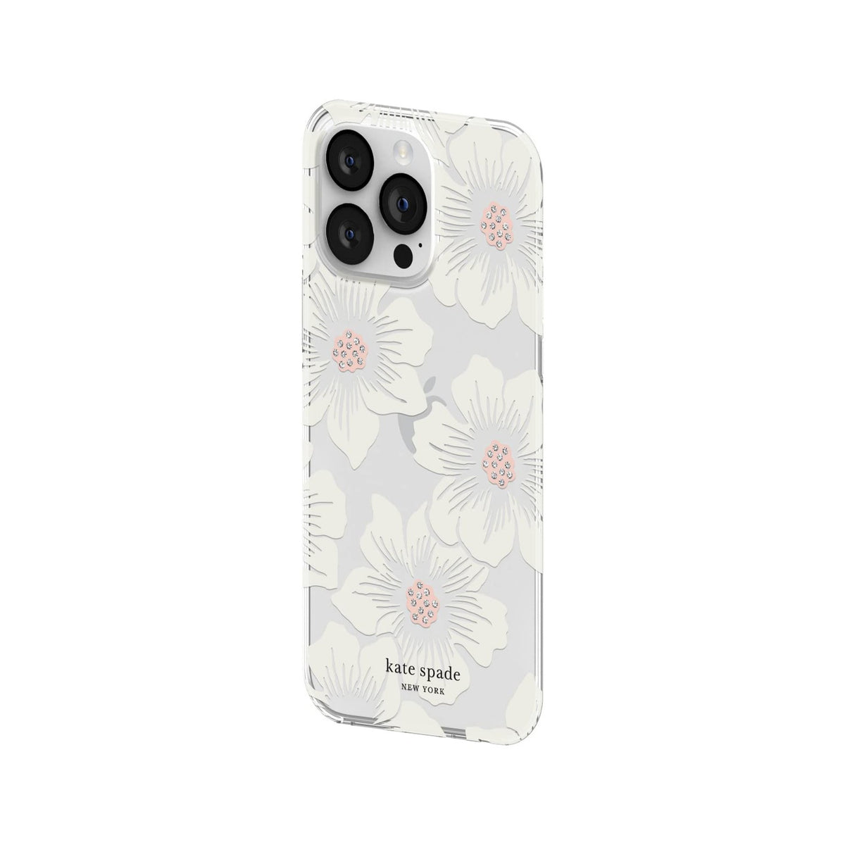 Kate Spade New York Protective Hardshell Case Compatible With Apple Iphone 14 Pro Max - Hollyhock Floral Clear [Ksiph-225-Hhccs] - 650450081885