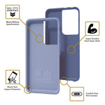 Cellhelmet Fortitude Series Slate Blue Phone Case For Samsung Galaxy S21 Ultra| As Seen On Shark Tank | In Retail Package - 810061240761