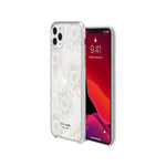 Kate Spade New York Protective Hardshell Case (1-Pc Comold) For Iphone 11 Pro Max - Hollyhock Floral Clear/Cream With Stones - 191058101013