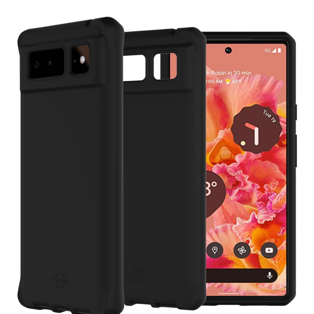 Itskins Hybrid Silk Case Pixel 6 Black Phone Case Slim Drop Protection