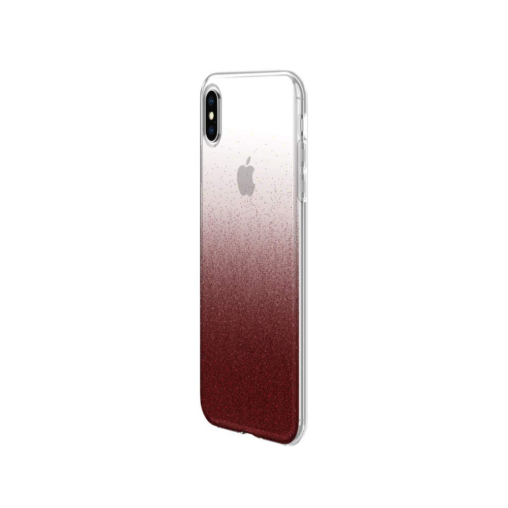 Incipio Design Series Protective Case For Iphone Xs Max (6.5") With Stylish Prints And Clear Cover Design - Cranberry Sparkler - 191058085184