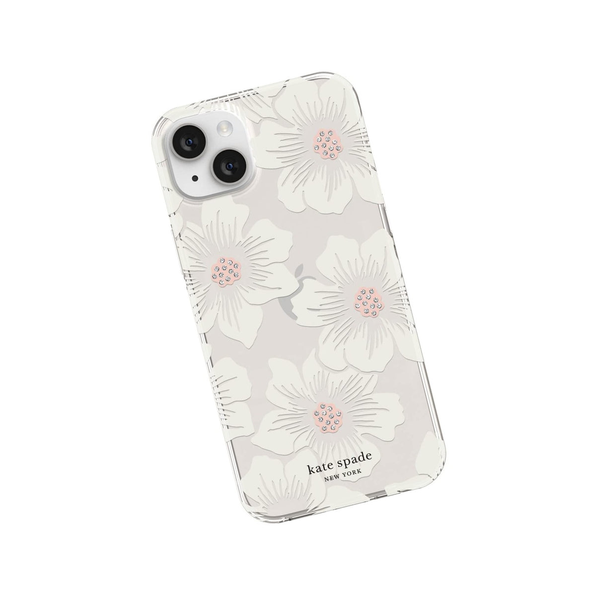 Kate Spade New York Protective Hardshell Case Compatible With Apple Iphone 14 Plus - Hollyhock Floral Clear - 650450081786
