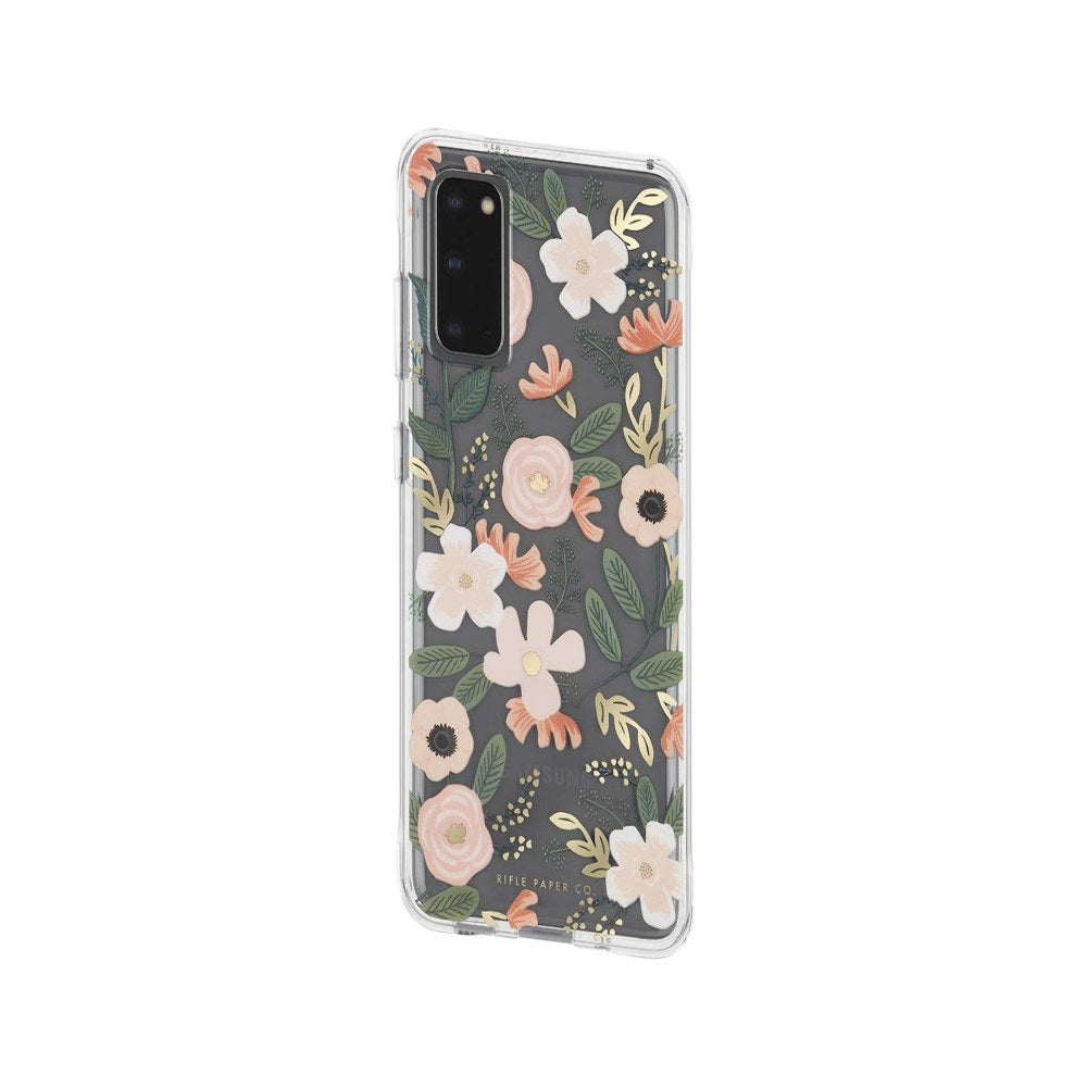 Rifle Paper Co. Samsung Galaxy S20 Case, 10ft Drop Protection, Fashionable Case For Samsung S20, Scratch Resistant, Enhanced Grip, Slim Fit, Cute Phone Case, Wireless Charging Compatible, Wild Flowers - 846127191883
