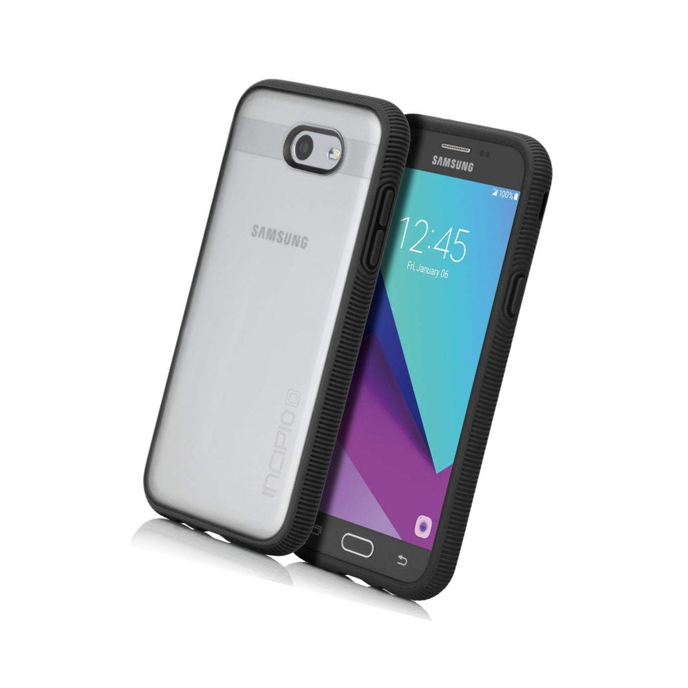 Incipio Samsung Galaxy J3/J3 Emerge/Express Prime 2/Amp Prime 2/J3 Eclipse/ J3 Mission Octane Case - Frost And Black - 191058012777