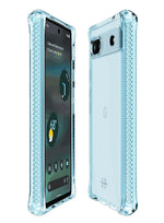 Itskins Spectrum // Clear Compatible With Google Pixel 6a, Protective Phone Case, Slim Hybrid Case, Anti-Yellowing, And Heavy Duty Shockproof Cover, Military Phone Case - Transparent - 4894465308186