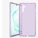 Itskins Spectrum Clear Protective Phone Case Compatible With Galaxy Note10, Slim Hybrid Case, Anti-Yellowing, And Heavy Duty Shockproof Cover, Military Phone Case - Light Purple - 4894465047412