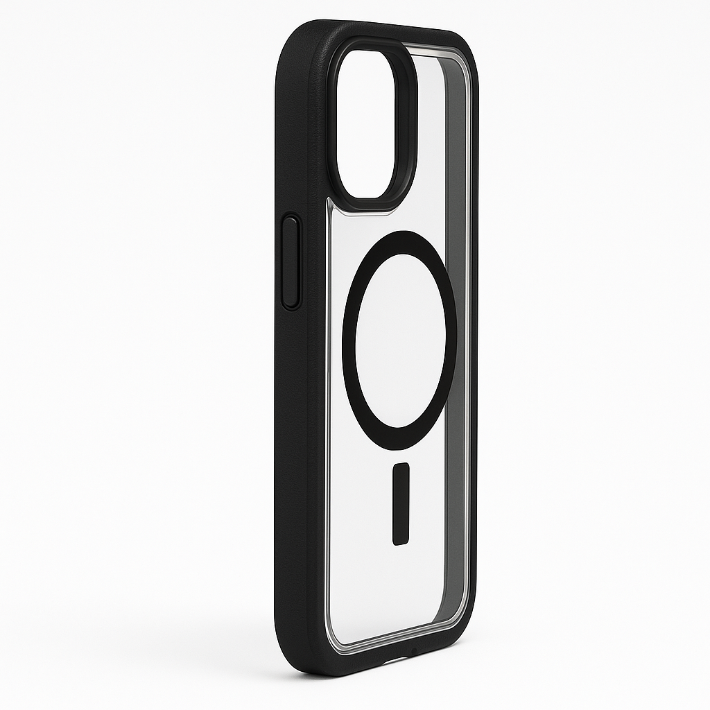 Otterbox Iphone 16e, 15, 14, & 13 Defender Series Xt Clear Case - Dark Side (Black/Clear), Screenless, Rugged , Snaps To Magsafe, Lanyard Attachment (Ships In Polybag) - 840304737024