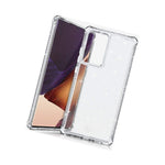 Itskins Hybrid Spark Protective Phone Case Glitter Compatible With Samsung Galaxy Note 20 Ultra, Slim Hybrid Case, Anti-Yellowing, And Heavy Duty Shockproof Cover, Military Phone Case | Transparent - 4894465007867