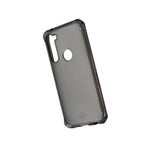 Itskins Spectrum // Clear Protective Phone Case Compatible With Moto G Stylus (2020), Slim Hybrid Case, Anti-Yellowing, And Heavy Duty Shockproof Cover, Military Phone Case - Smoke - 888842784056