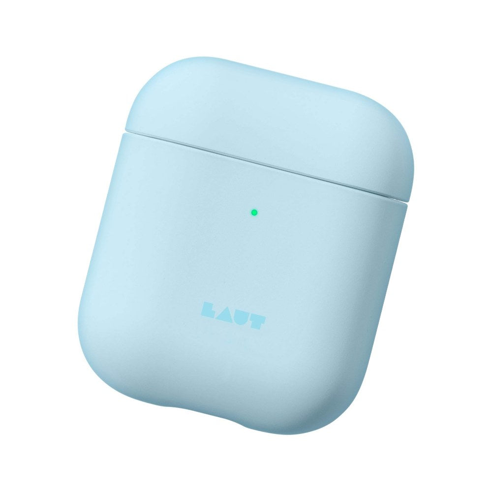 Laut - Huex Pastels For Airpods 2 And 1 Charging Case | Silky Rubber Finish | Ultra Lightweight | Front Led Visible (Baby Blue) - 4895206913096