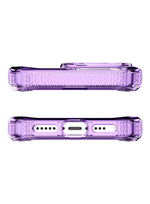 Itskins Spectrum R // Clear Protective Phone Case Compatible With Iphone 14 Pro, Slim Hybrid Case, Anti-Yellowing, And Heavy Duty Shockproof Cover, Military Phone Case - Light Purple - 888842561244