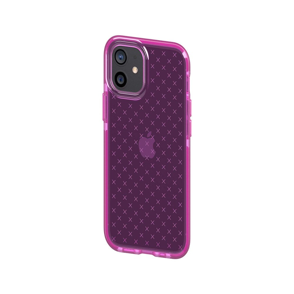 Tech21 Evo Check Phone Case For Apple Iphone 12 Mini 5g With 12 Ft. Drop Protection, Mystical Fuchsia - 5056234757154
