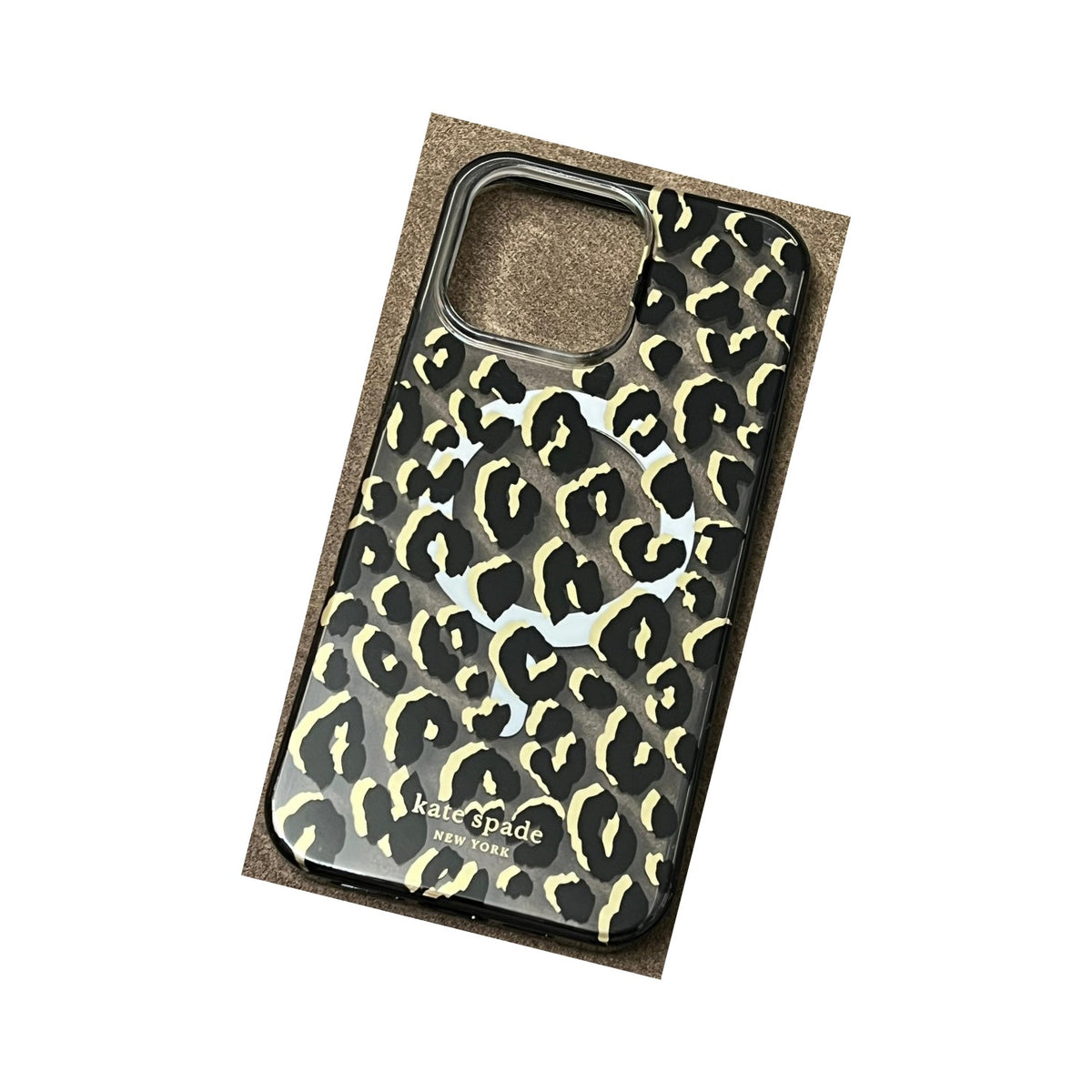 Kate Spade New York Protective Hardshell Case Compatible With Magsafe For Apple Iphone 14 Pro Max - City Leopard Black [Ksiph-237-Ctlb] - 650450082349
