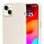 Case Mate iPhone 15 Plus Beige Silicone MagSafe Shockproof Case