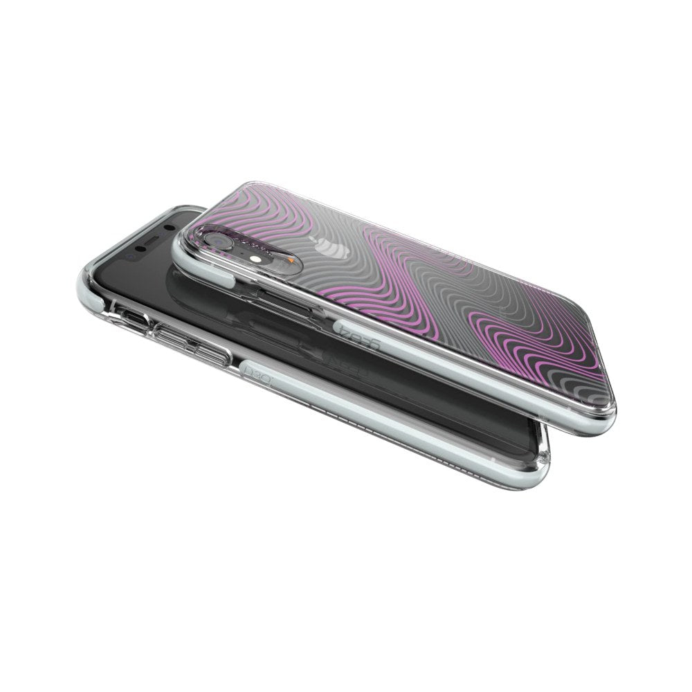 Gear4 Victoria D30 Case For Iphone Xr - Fabric (Purple/Clear) - 4895200205647