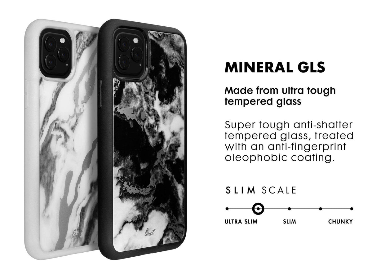 Laut | Mineral Glass For Iphone 11 Pro | Tempered Glass Back | Scratch Resistant | Mineral Pattern • Mineral White - 4895206910422
