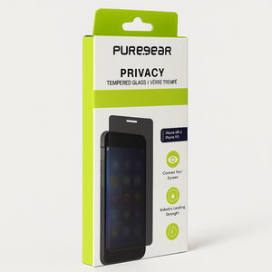 Puregear 2-Way Privacy Tempered Glass Screen Protector Compatible W/ Apple Iphone 14 (2022) 6.1", Self Alignment Installation Tray, Touch Sensitive, Case Friendly, Anti-Fingerprint Coating, Lifetime