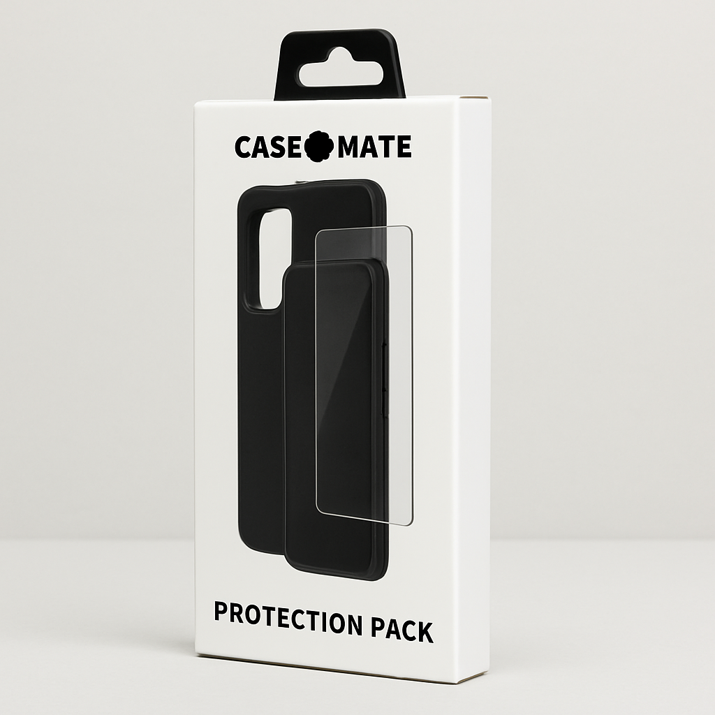 Case Mate Tough Case And Glass Screen Protector Samsung Galaxy A53 5G Black