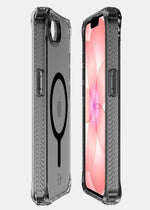Itskins Hybrid R // Vapor Magnetic Matte Protective Phone Case For Iphone 17e / 16e, Compatible With Magsafe, Slim Military Shockproof Phone Case, Slim Hybrid Cover - Smoke - 888842903402